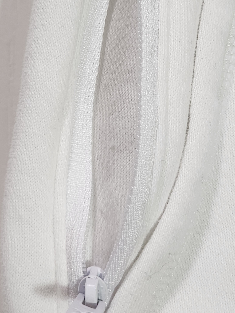 Hollister White Fleece Joggers Sweatpants Size Medium Tall MT Drawstring Pockets - Picture 4 of 12